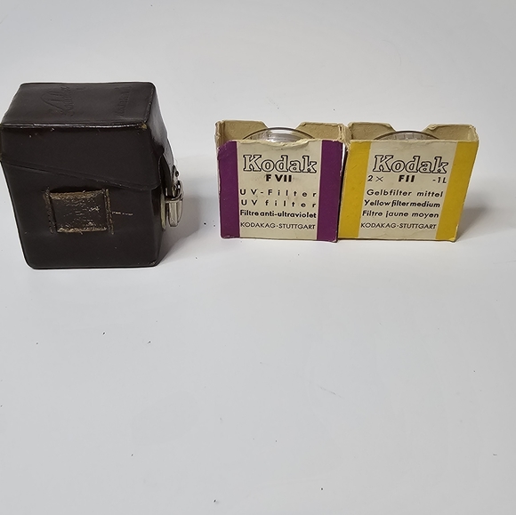 Kodak A.G. lens filters and case UV FVII/32 -oL and Yellow FII/32 -1L=2x - Picture 1 of 5